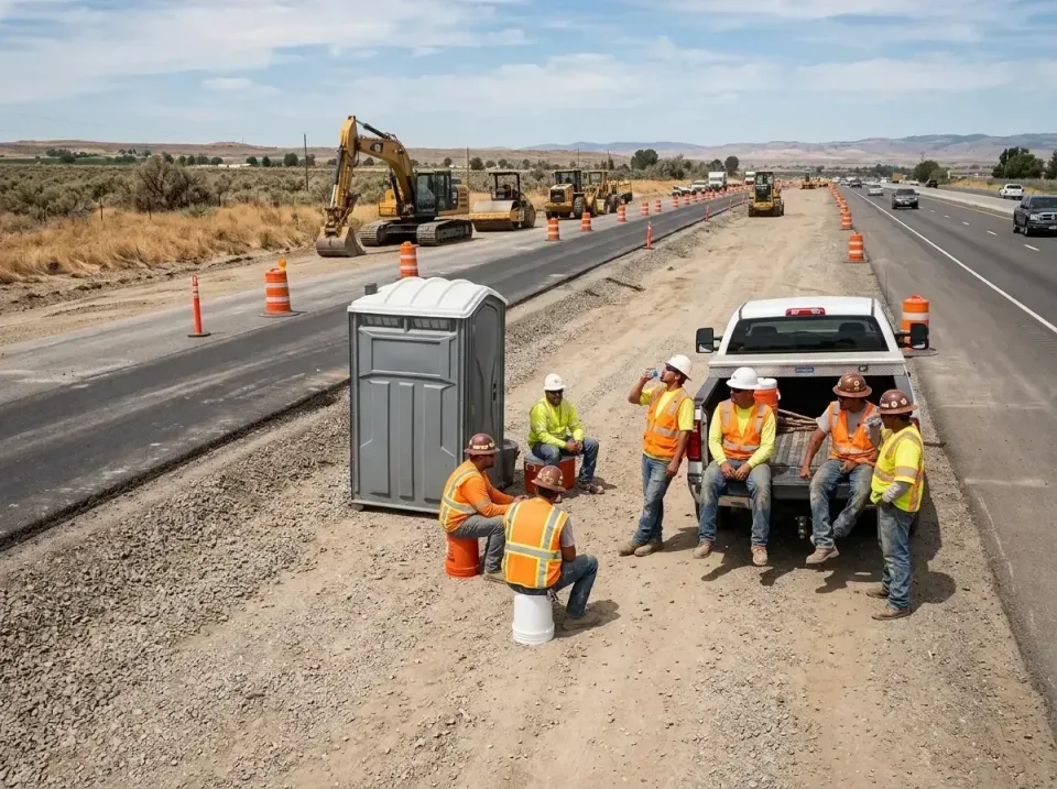 highway-road-construction-crew-007 — frequently asked questions, Porta Potty and Restroom Rentals in Northwest Harborcreek,…